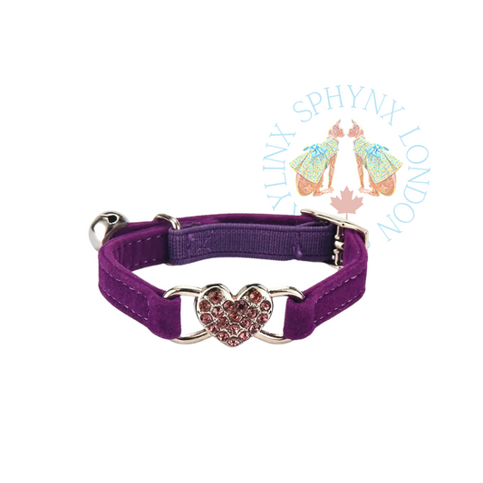 Soft Velvet Heart Collar